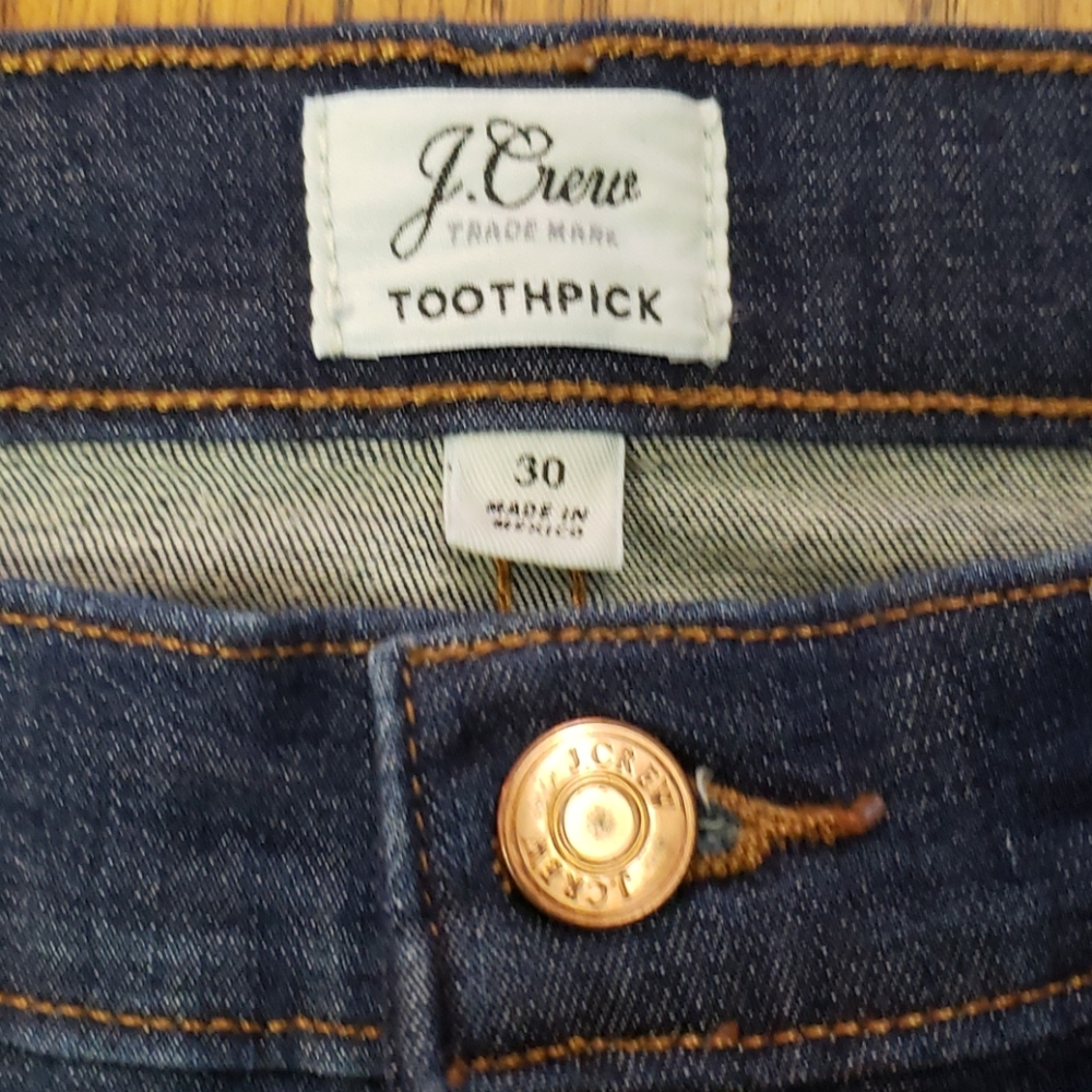 Like new! J Crew jeans, size 30 - Picture 3 of 8